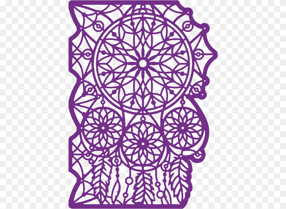 Sizzix Dream Catcher Cards, Purple, Lace, Pattern Png