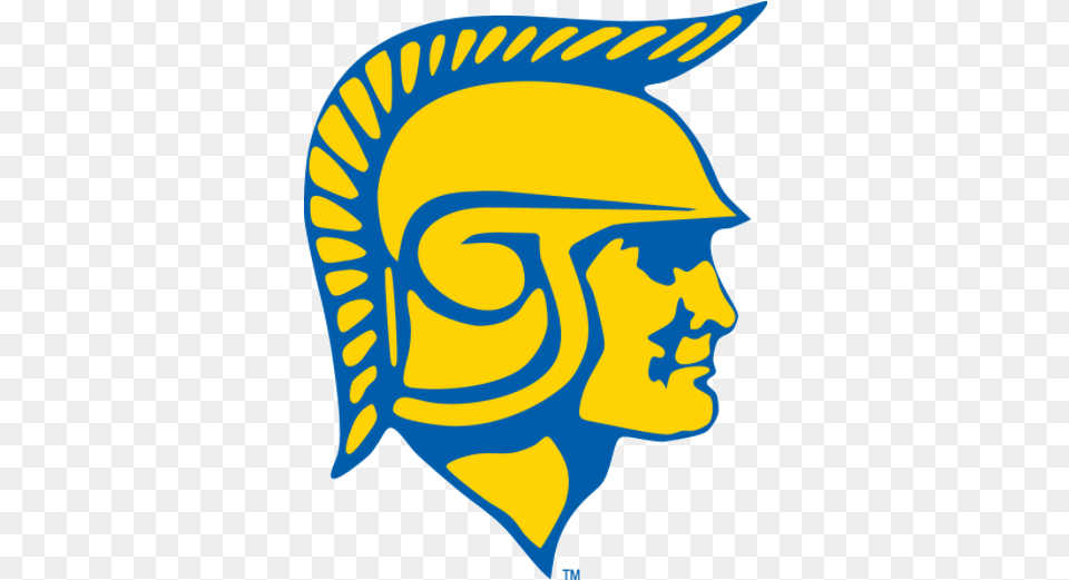 Sjsu Main Logo From 1941 To 1953 1941 San Jose State Spartans Football, Face, Head, Helmet, Person Png