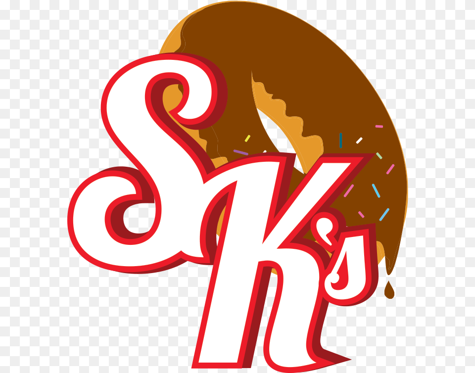 Sk Donuts 1 Sk Donuts Logo, Food, Sweets, Text, Ketchup Png Image