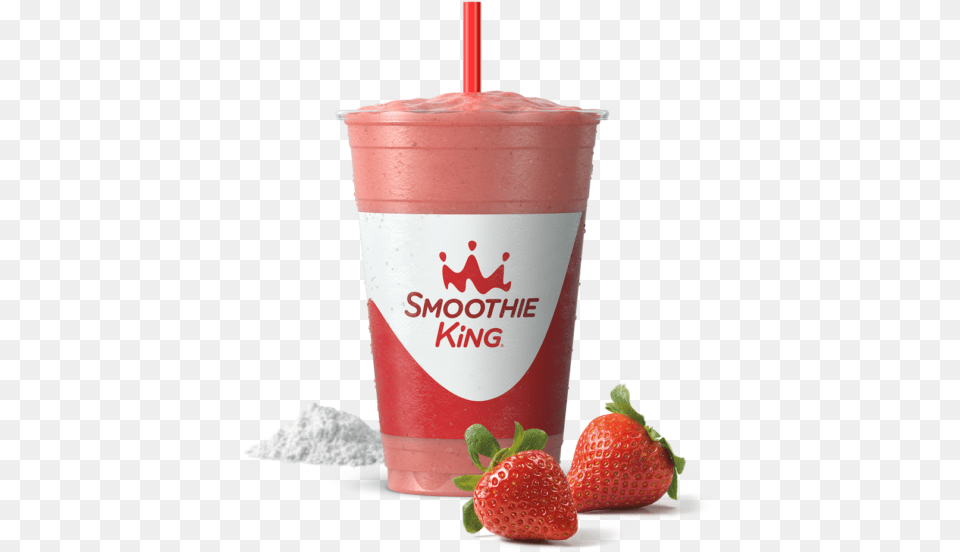 Sk Enhancer Probiotic With The Shredder Strawberry Smoothie King Keto, Berry, Produce, Plant, Fruit Free Png