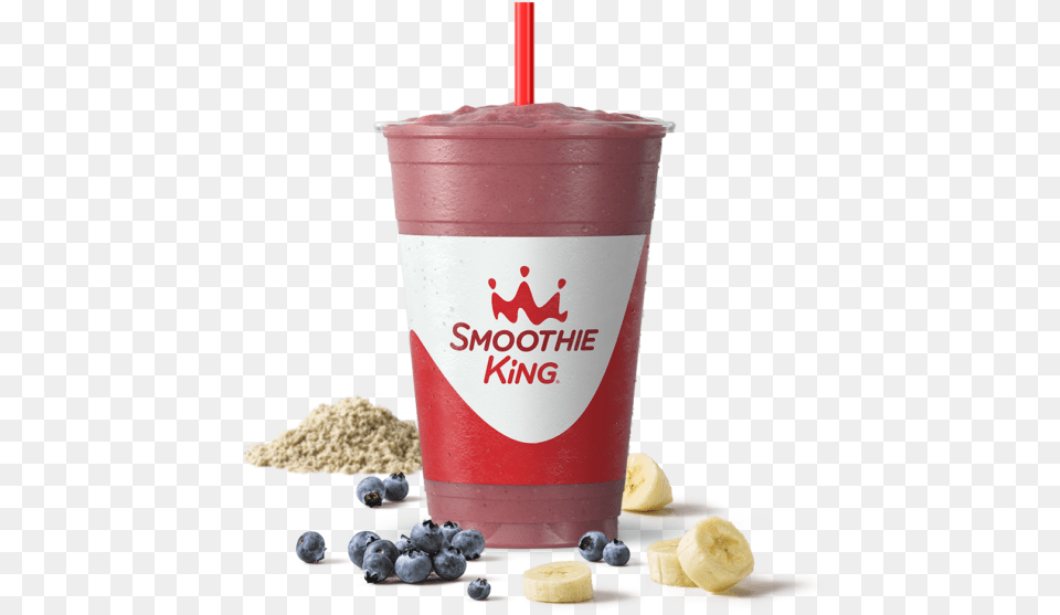 Sk Enhancer Super Grains With Blueberry Heaven 20 Ounce Cup Smoothie King, Berry, Produce, Food, Fruit Free Png Download
