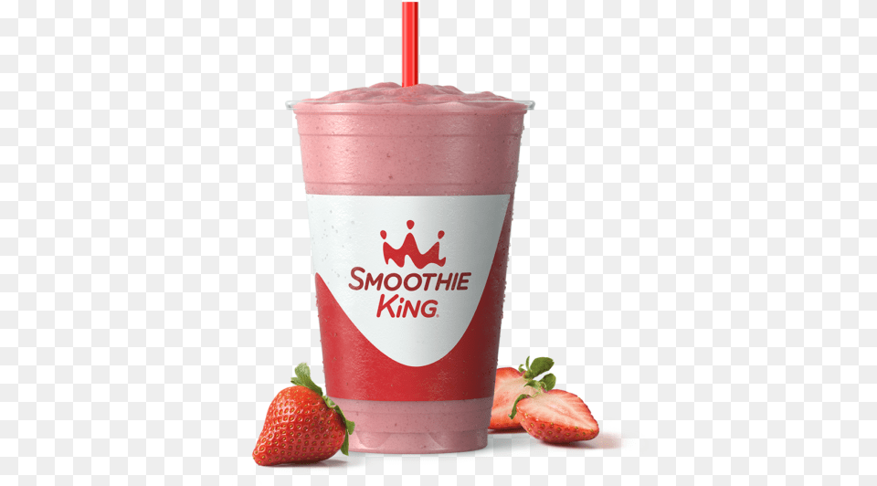 Sk Fitness Gladiator Strawberry With Ingredients Smoothie King Keto Champ Coffee, Berry, Produce, Plant, Juice Free Png