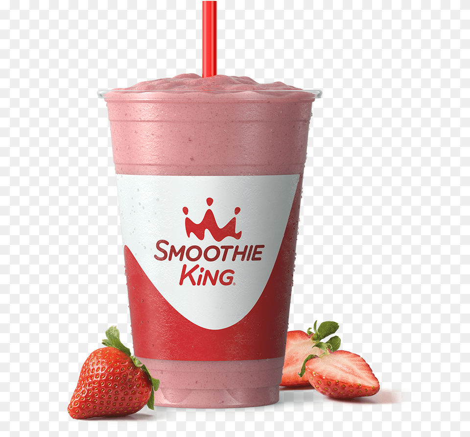 Sk Fitness Gladiator Strawberry With Ingredients Smoothie King Peanut Power Plus, Berry, Produce, Plant, Juice Free Transparent Png