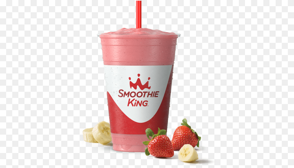 Sk Fitness Power Punch Plus With Ingredients Smoothie King Peanut Power Plus, Strawberry, Berry, Produce, Food Png Image