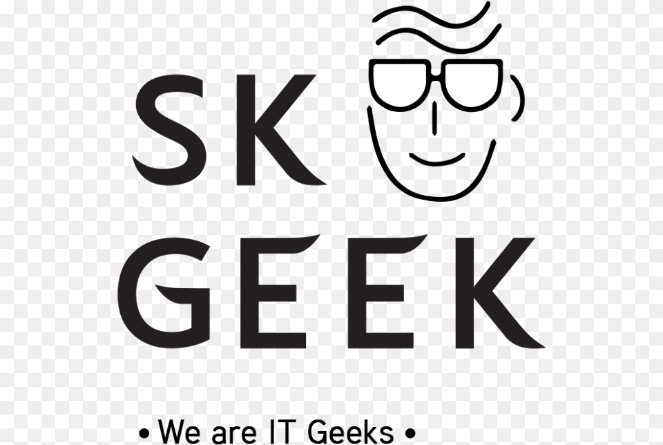 Sk Geek Line Art, Text Free Png Download
