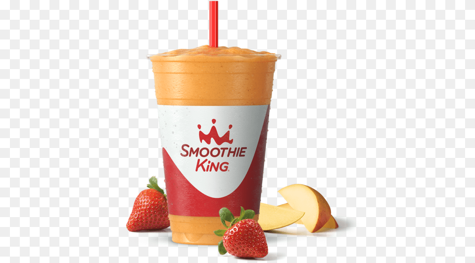 Sk Wellness Pure Recharge Mango Strawberry With Ingredients Smoothie King Smoothie, Berry, Produce, Plant, Juice Free Png Download