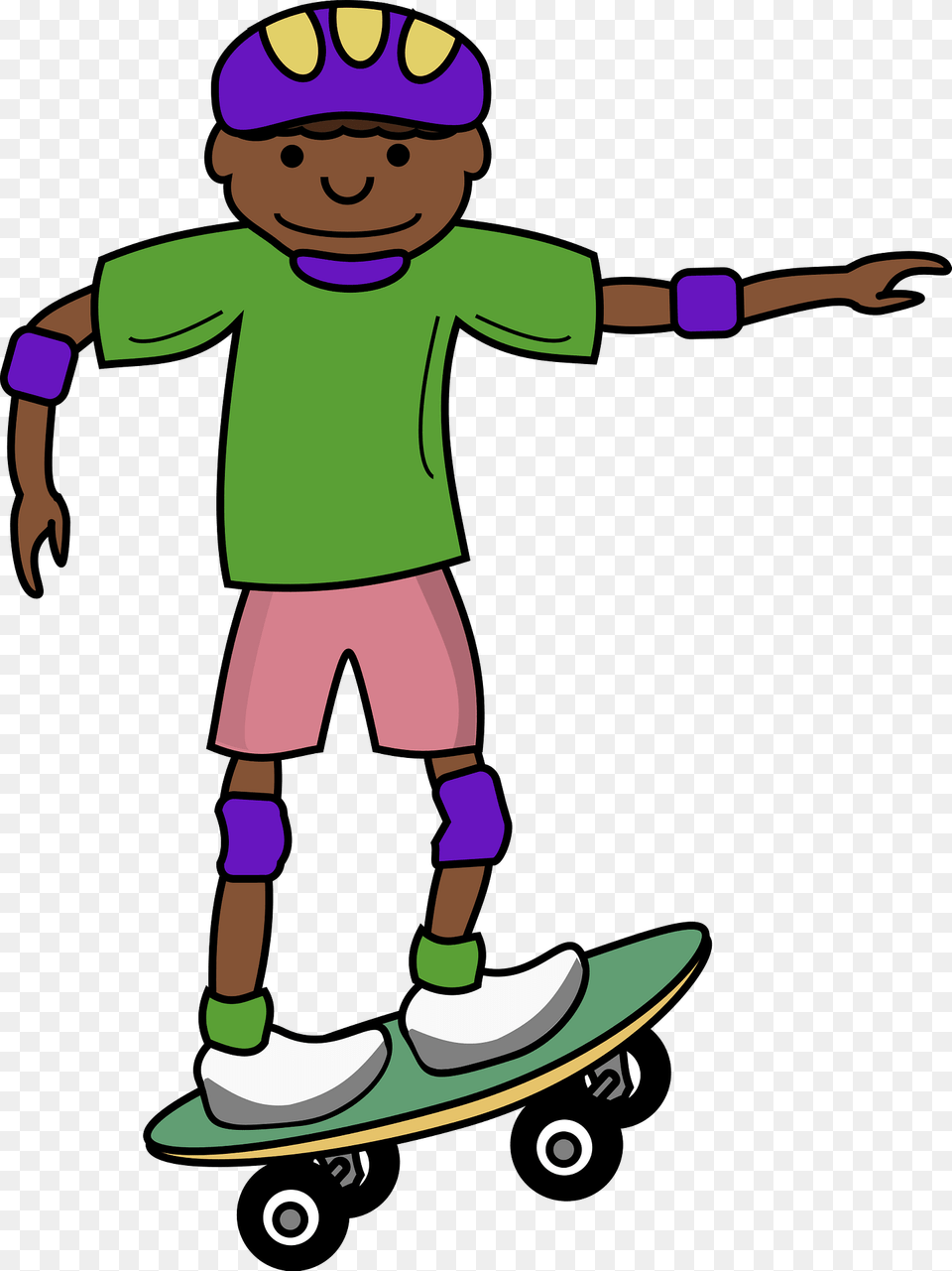 Skate Board African Kid Clipart, Baby, Person, Skateboard, Face Free Png