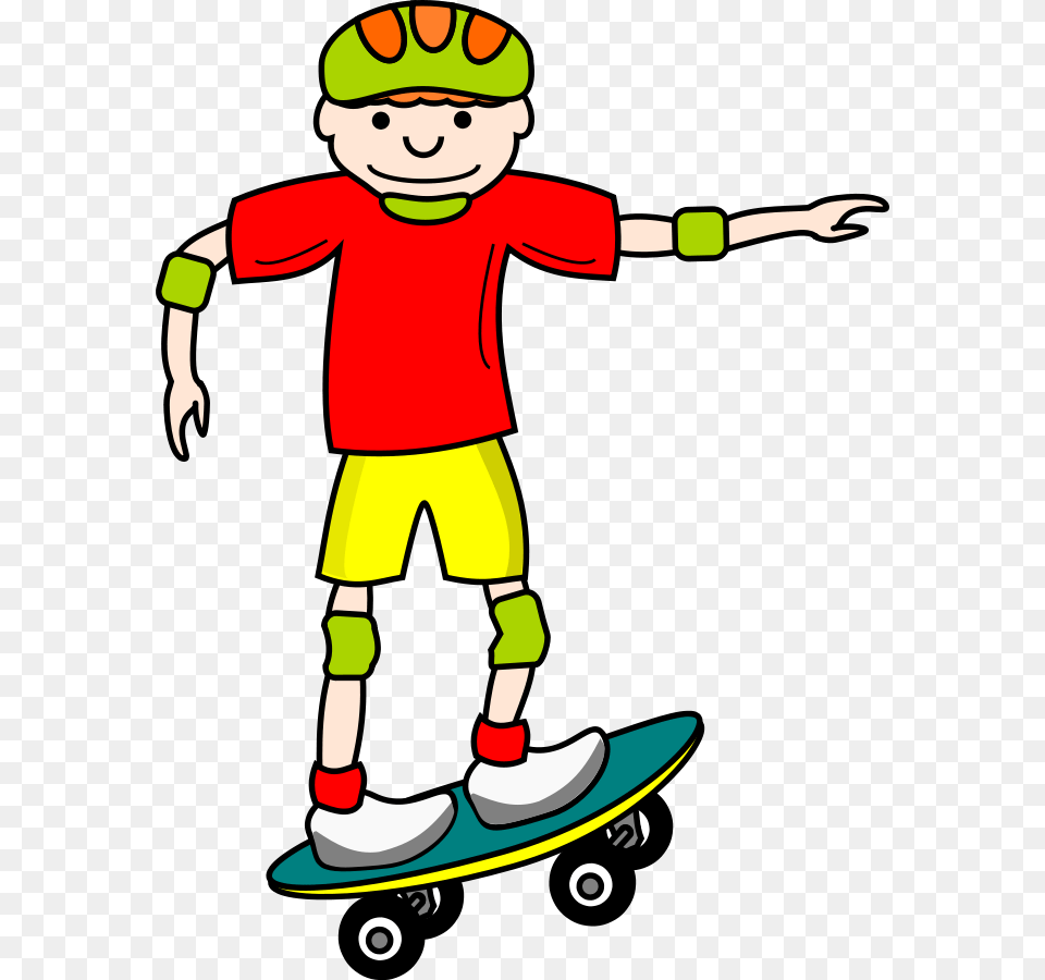 Skate Board Boy Clipart For Web, Baby, Elf, Person, Cartoon Free Png