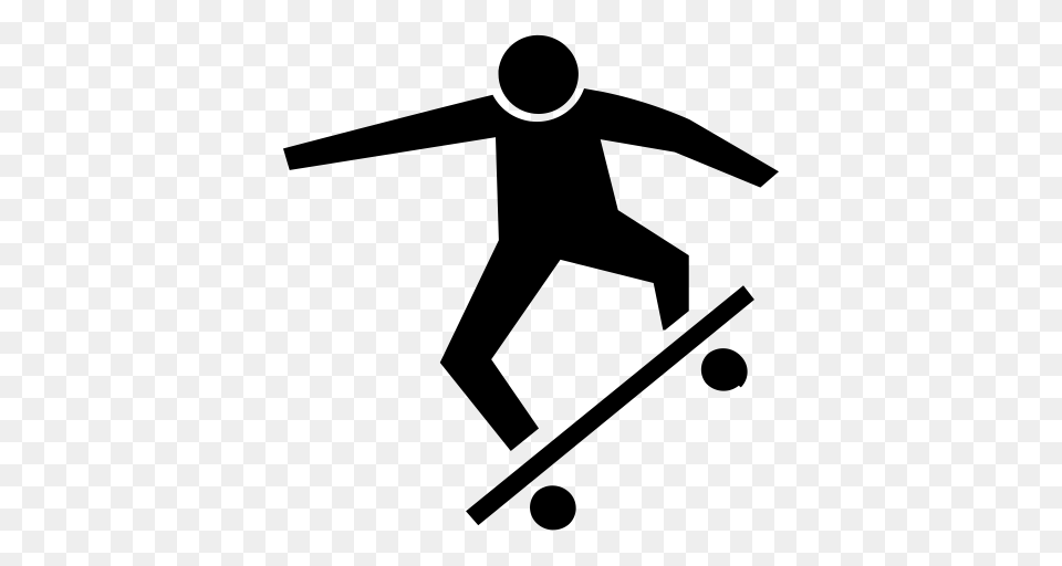 Skate Skateboard Skateboarding Icon With And Vector Format, Gray Png