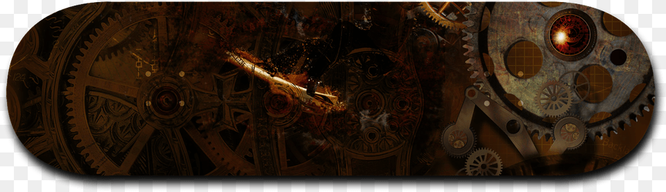 Skate Steampunk Motif, Machine Free Transparent Png