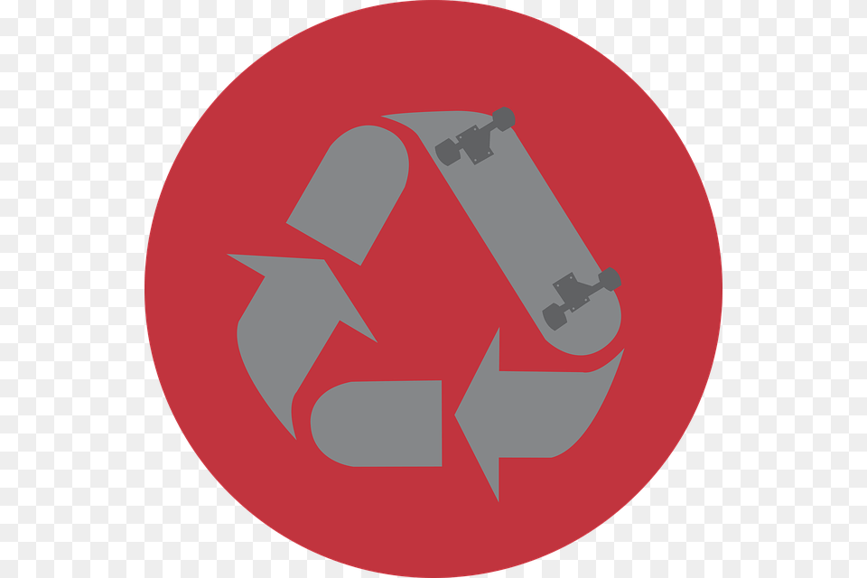 Skateboard Recycle Logo, Recycling Symbol, Symbol Free Png