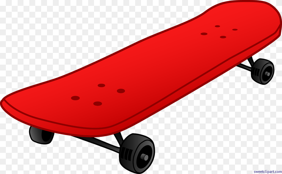 Skateboard Red Clip Art, Car, Transportation, Vehicle Png Image