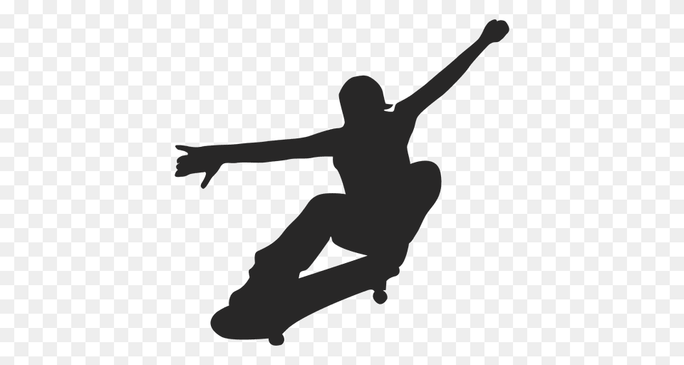 Skateboard Silhouette, Person, Dancing, Leisure Activities, Head Png Image