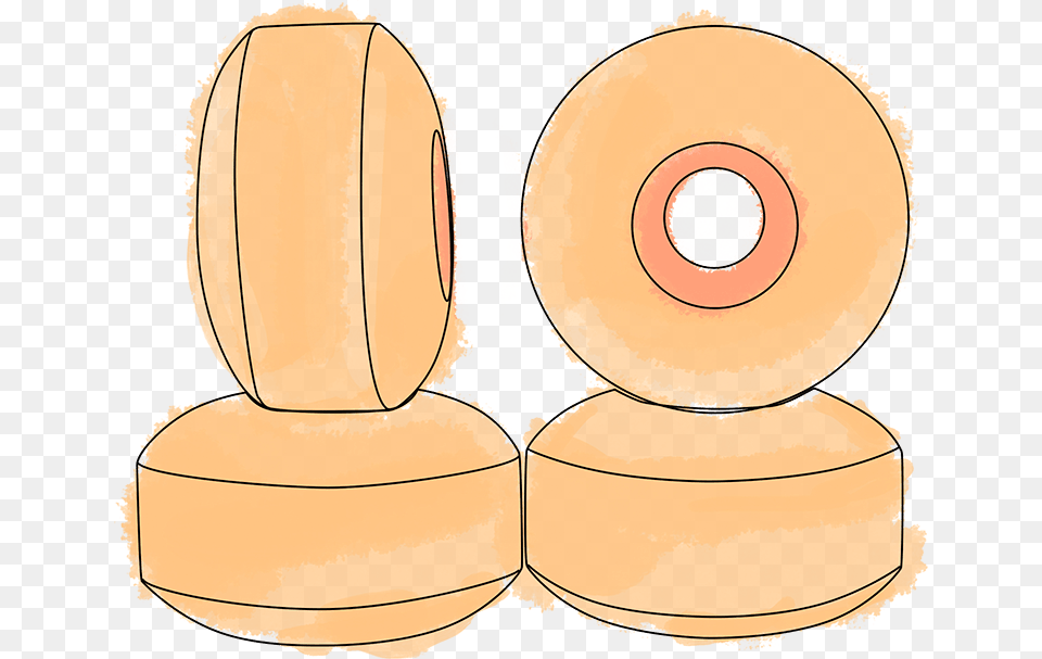 Skateboard Wheels Stacked On Top Each Other, Food, Fruit, Plant, Produce Free Png