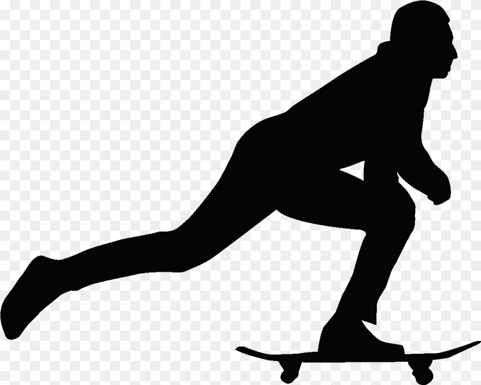 Skateboarder Skateboard Silhouette, Person Free Png