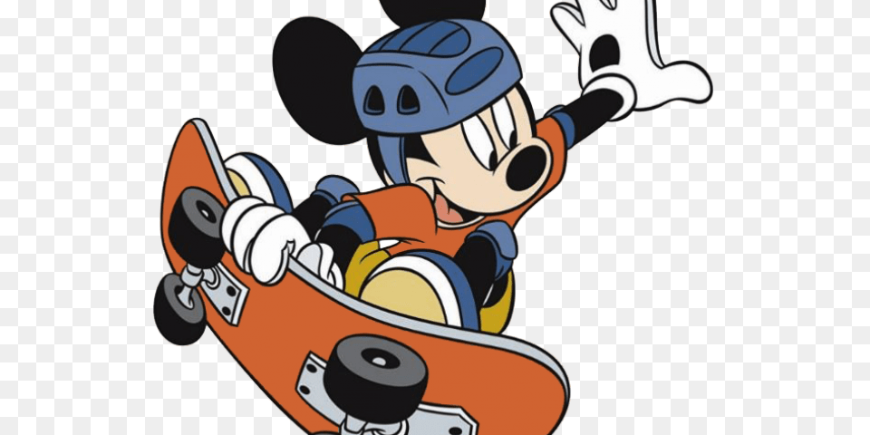 Skateboarding Clipart Mickey Mouse Clubhouse, Baby, Person, Skateboard, Face Png