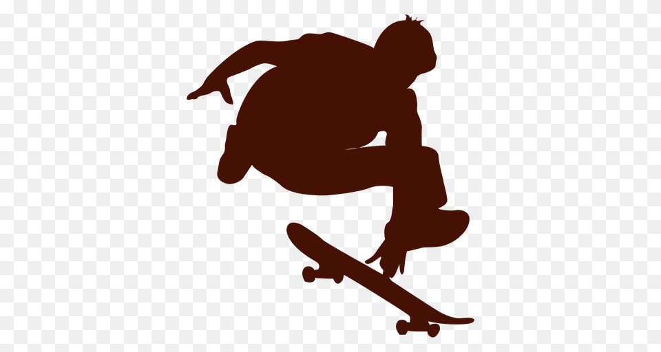 Skateboarding Jump Silhouette, Skateboard, Person Free Png Download