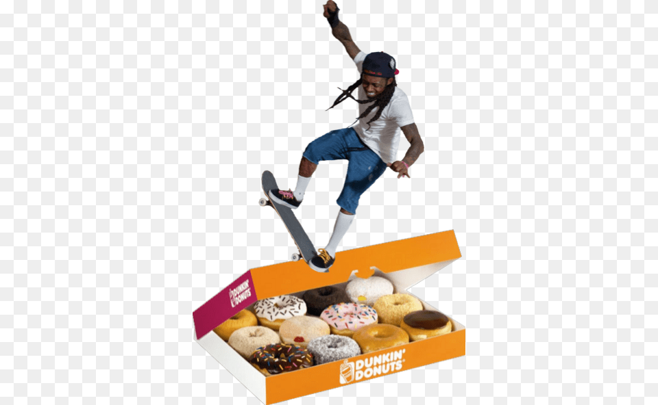 Skateboarding My Edit Lil Wayne Weezy Doughnut Transparent, Adult, Male, Man, Person Free Png Download