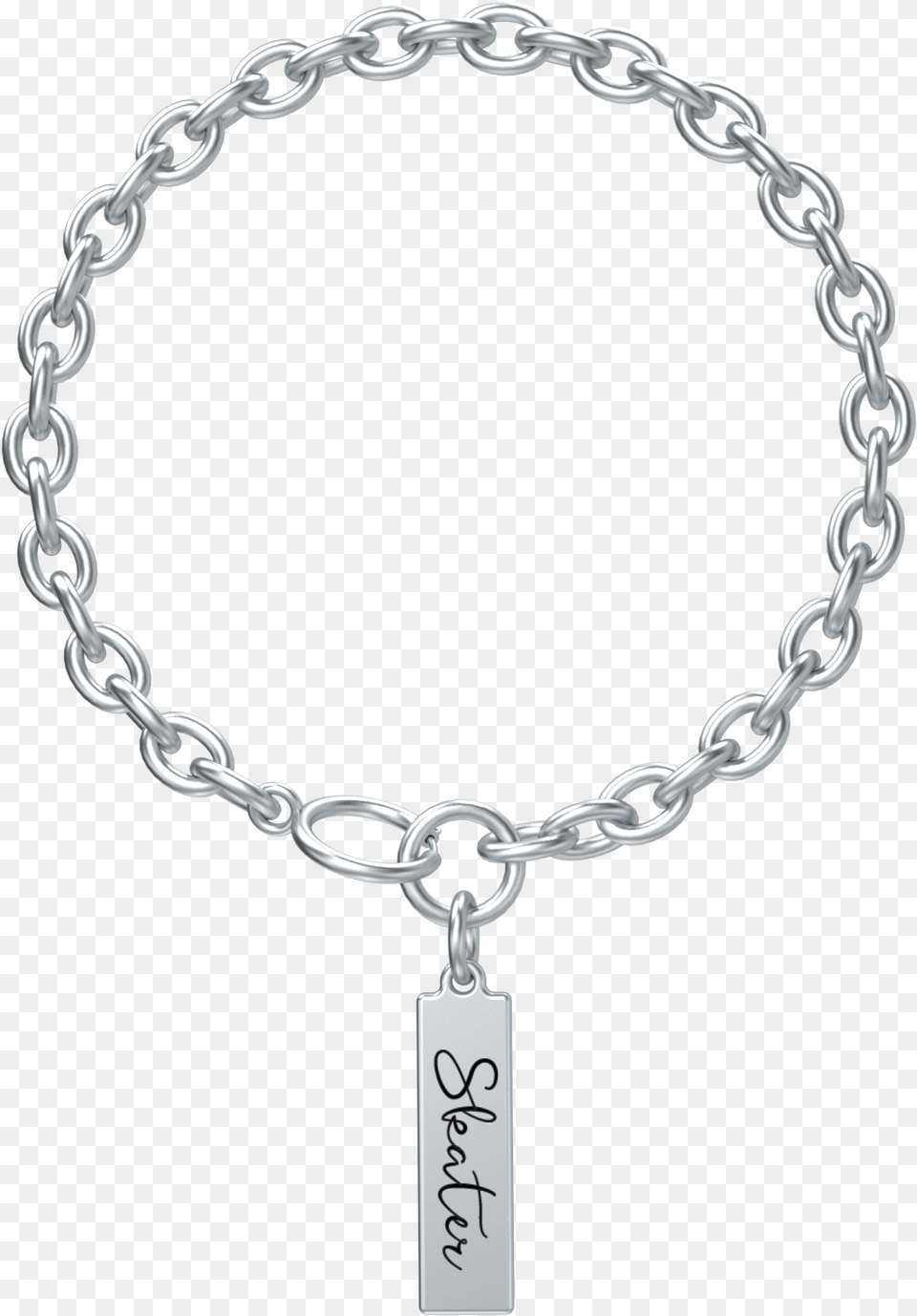Skater Chain Bracelet With Laurel Charm Ring Rose Des Vents Dior, Accessories, Jewelry, Necklace Free Png Download