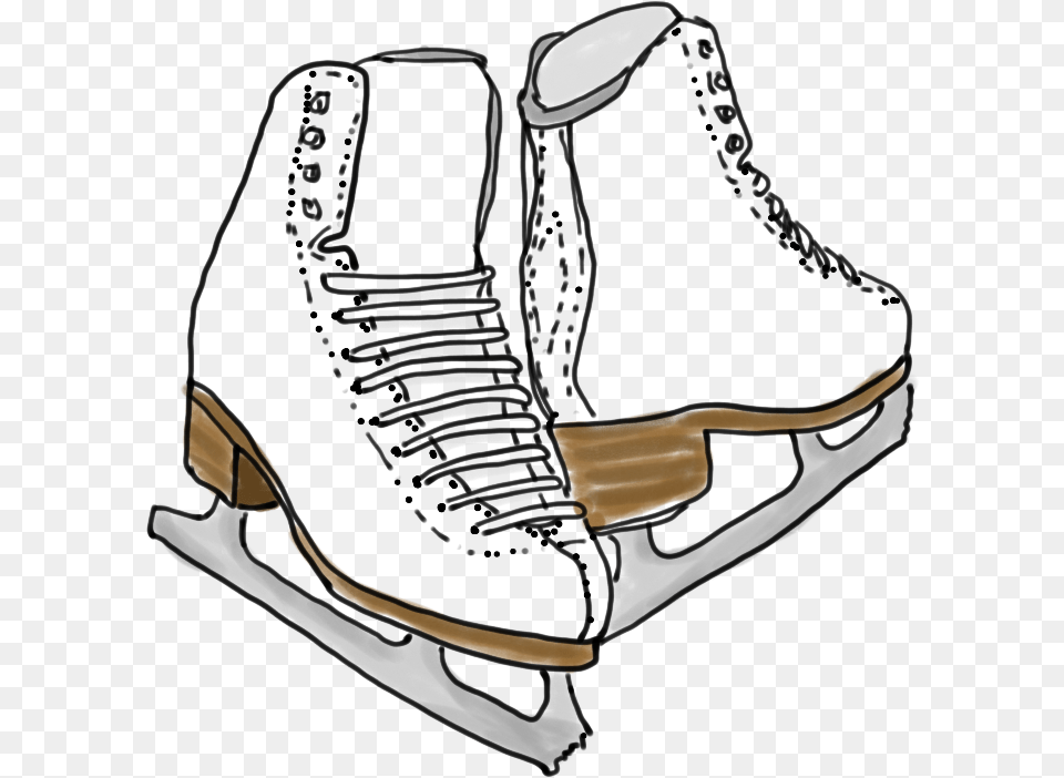 Skates Drawing Draw Figure Skating Skates Drawing, Person Png Image