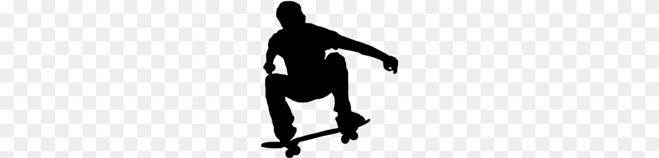 Skatetheory Logo, Kneeling, Person, Silhouette Png Image