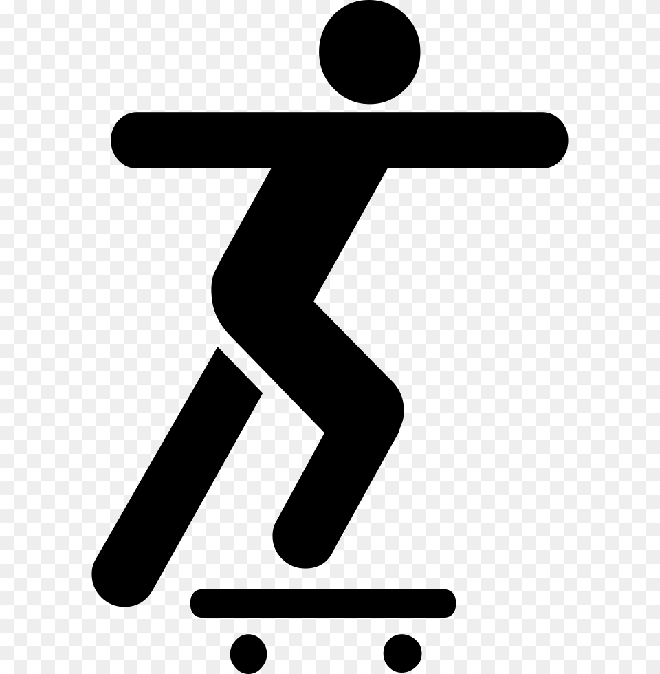 Skating Silhouette Skateboarder Clipart, Sign, Symbol, Blade, Razor Free Transparent Png