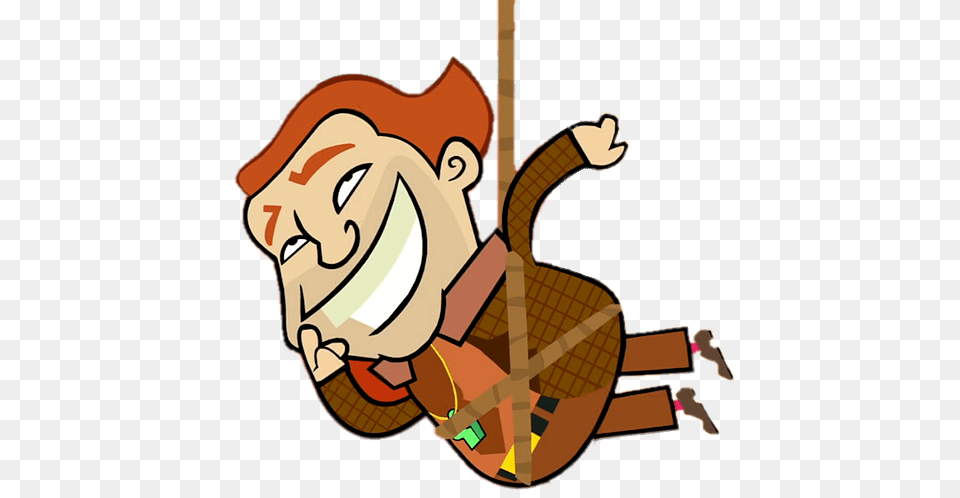 Skatoony Character Charles La Puck Hanging From Rope, Cartoon, Face, Head, Person Free Png Download