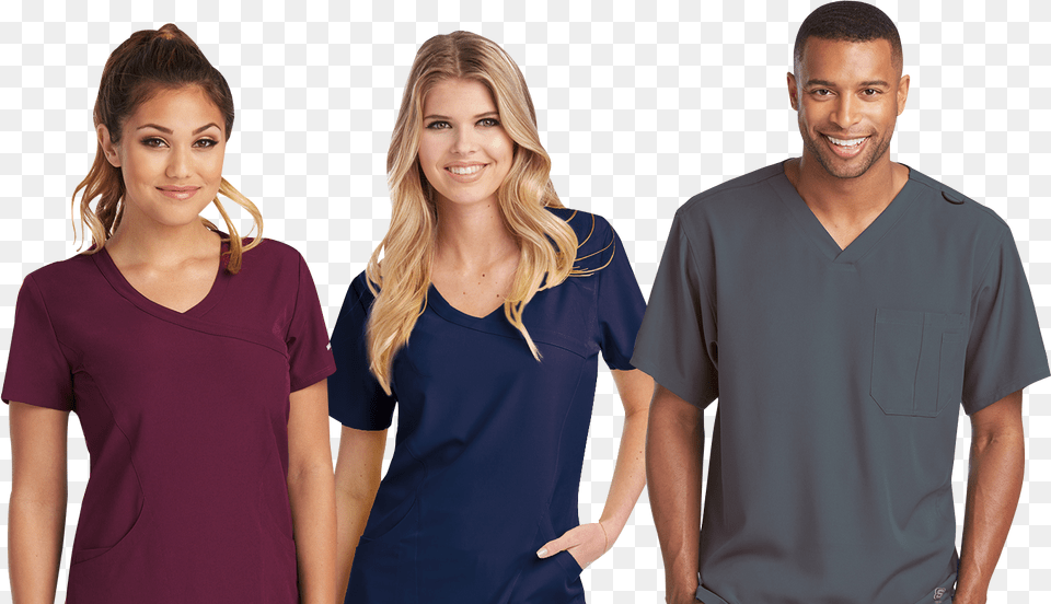 Skechers By Barco Models Skechers Scrubs, Adult, T-shirt, Sleeve, Person Free Png