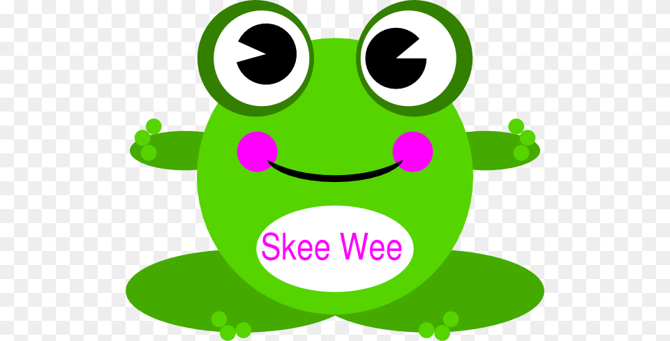 Skee Wee Frog Clip Art, Green, Amphibian, Animal, Wildlife Free Png Download
