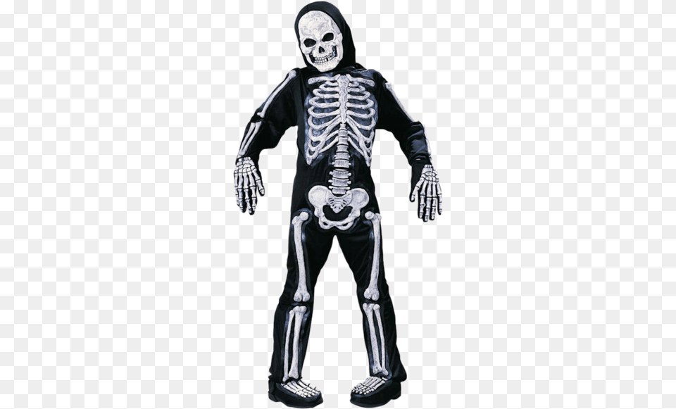 Skelebones Child Skeleton Costume Kids Skeleton Halloween Costume, Adult, Male, Man, Person Free Transparent Png