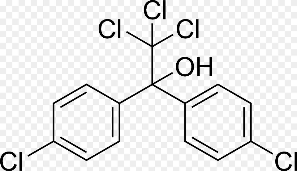 Skeletal Formula Of Dicofol 5 5 Dithiobis 2 Nitrobenzoic Acid, Gray Png