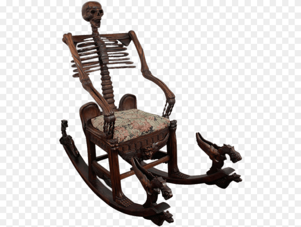 Skeletal Rocking Chair Weird Looking Rocking Chairs, Furniture, Rocking Chair, Person Png Image