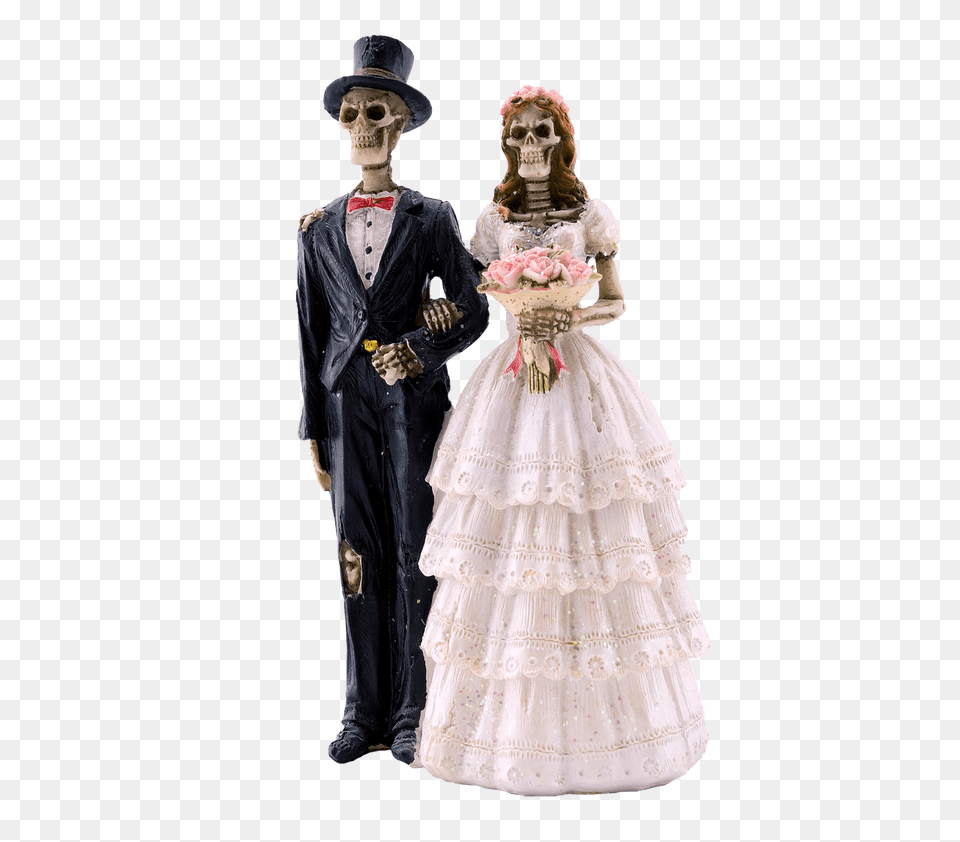 Skeleton Bride And Groom, Formal Wear, Clothing, Dress, Wedding Free Png Download