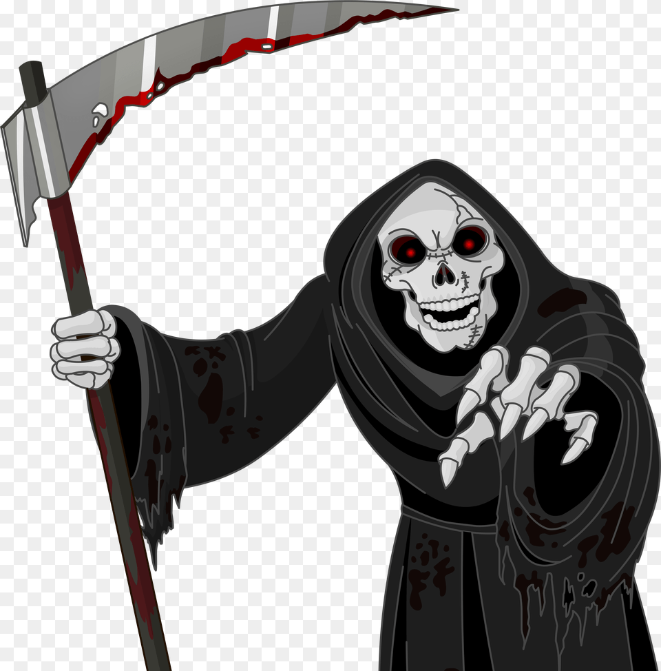 Skeleton Grim Reaper Clipart, Face, Head, Person Png