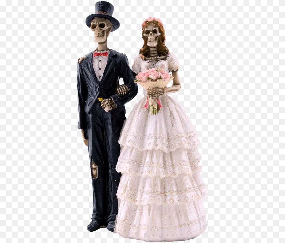 Skeleton Groom And Bride, Gown, Clothing, Dress, Fashion Free Png