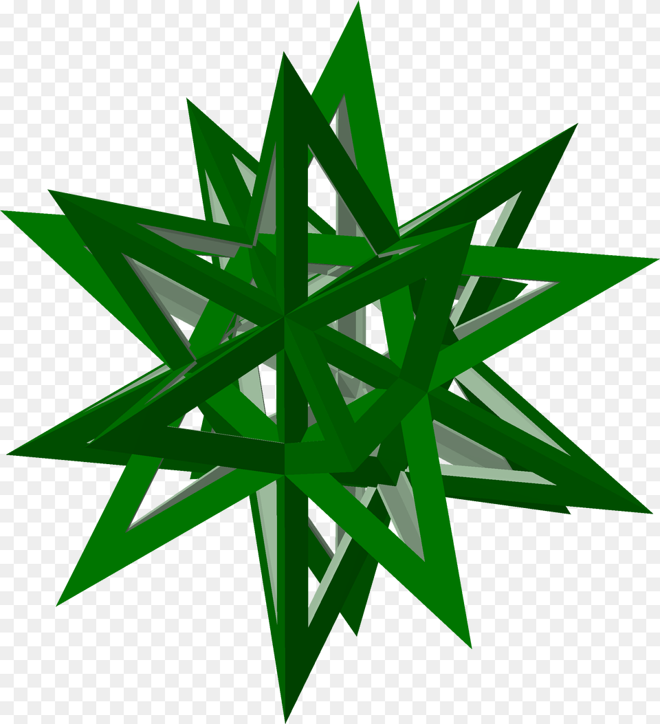 Skeleton Grst12 Size S Star Polyhedron, Green, Star Symbol, Symbol, Leaf Png