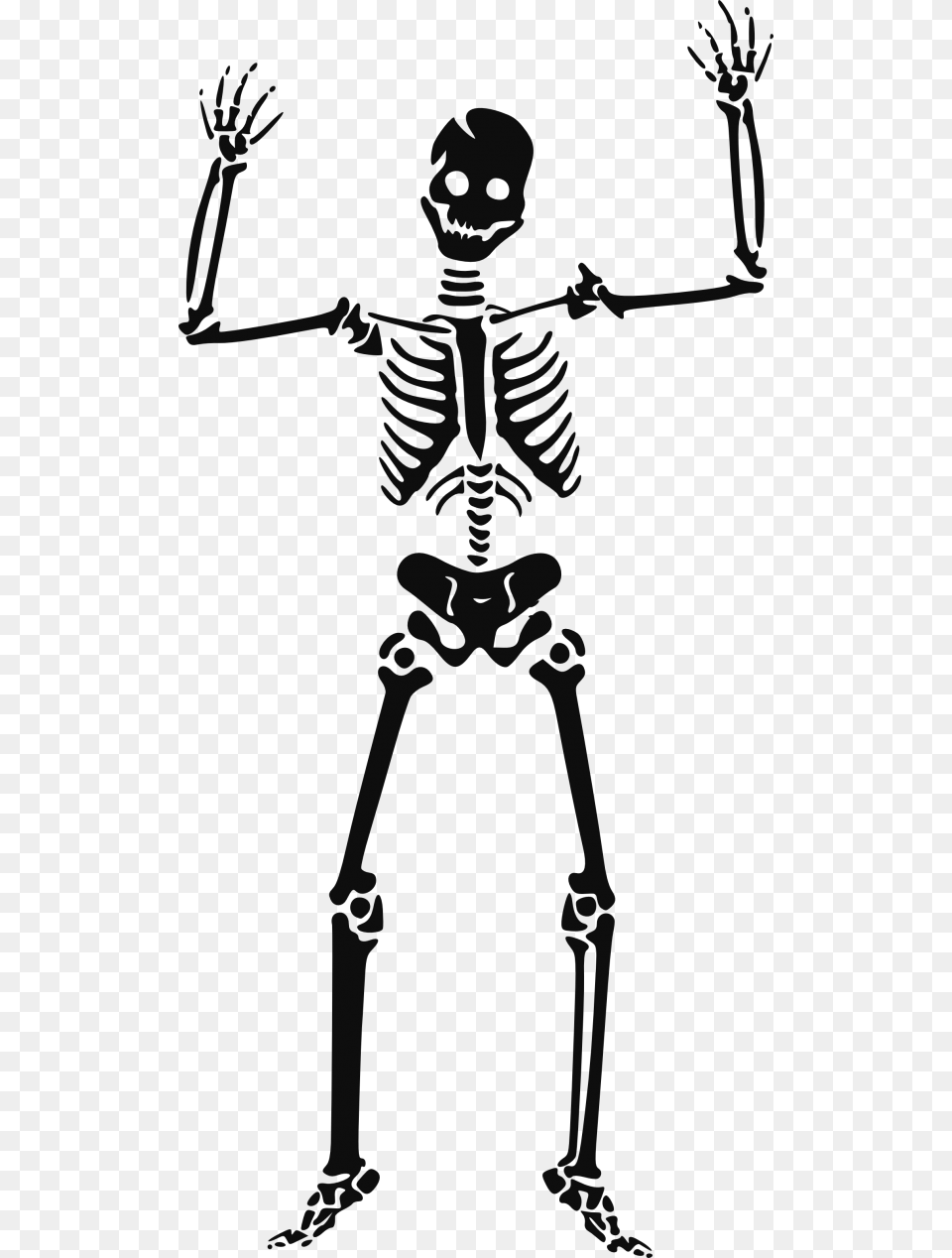 Skeleton Halloween Clipart Skeleton, Person, Face, Head Png Image