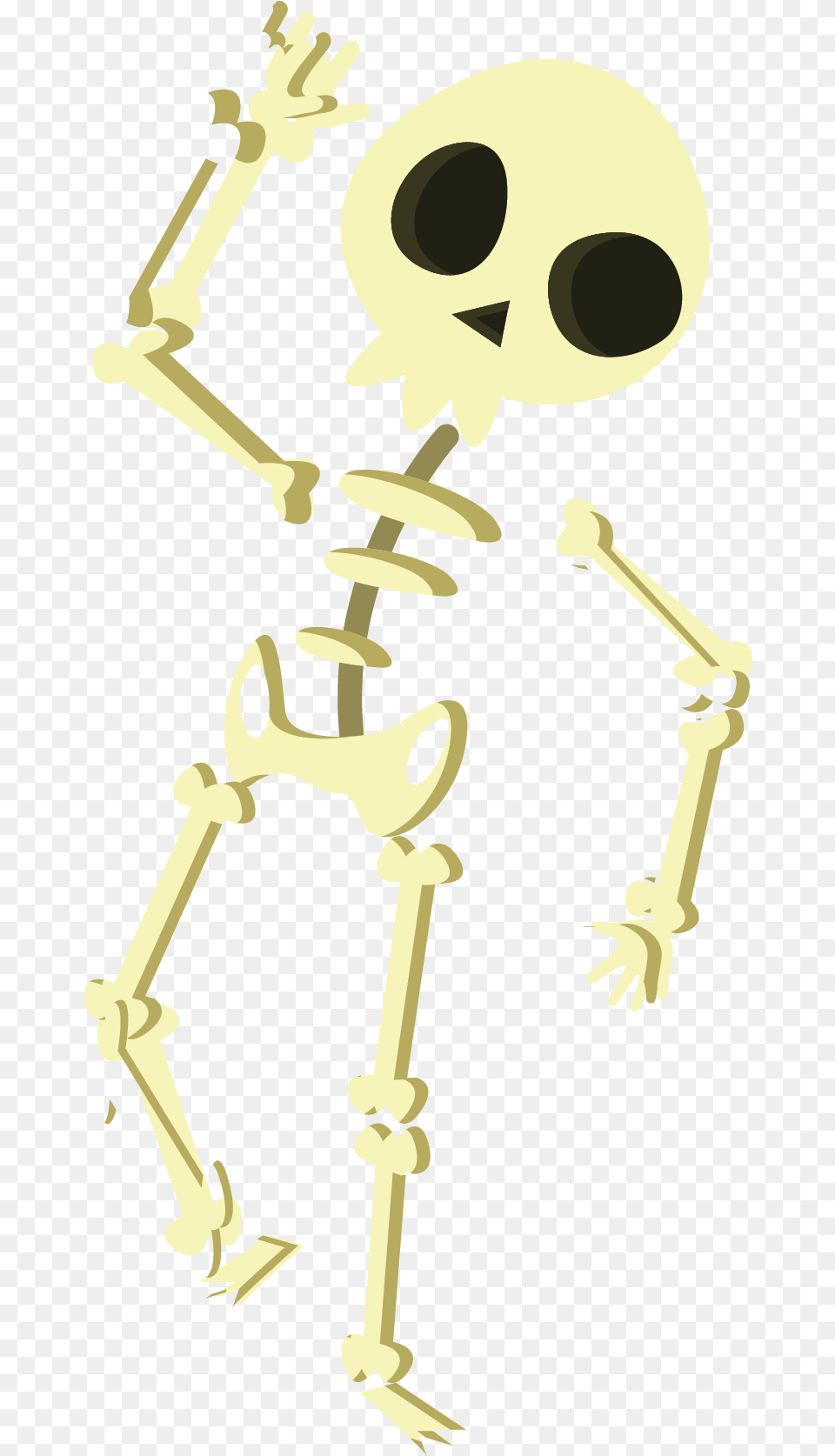 Skeleton Halloween Skull Silhouette Dot, Person Free Transparent Png