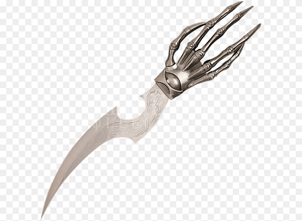 Skeleton Hand Dagger Blade, Cutlery, Knife, Weapon, Electronics Free Transparent Png