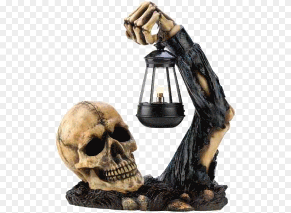 Skeleton Hand Holding Lantern, Lamp, Adult, Male, Man Png Image
