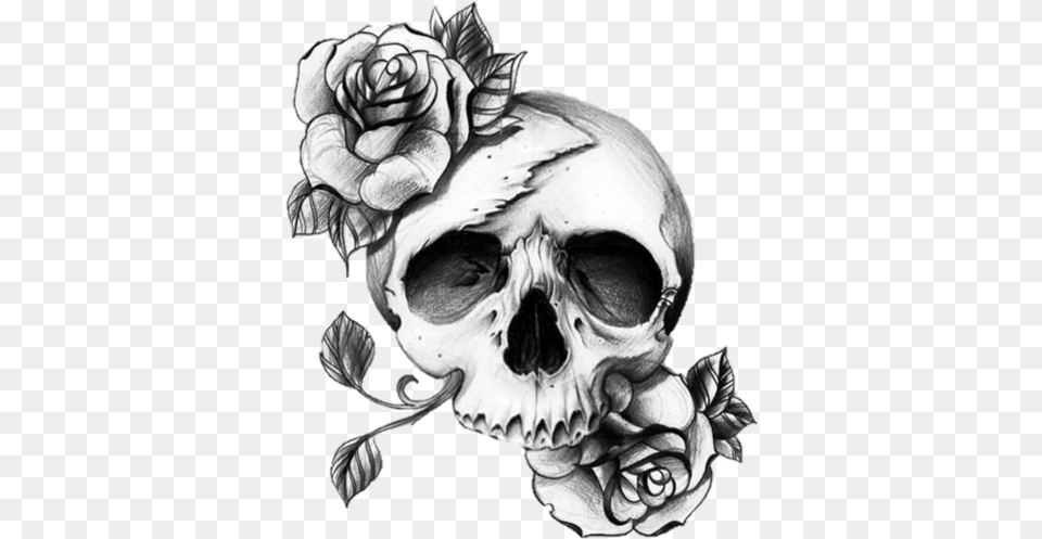 Skeleton Hand Holding Rose Drawing Skull And Heart Drawing, Art, Person, Skin, Tattoo Free Transparent Png