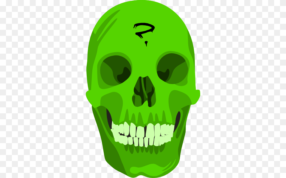 Skeleton Head Clipart Poison Green Skull, Person, Face, Body Part, Mouth Free Png