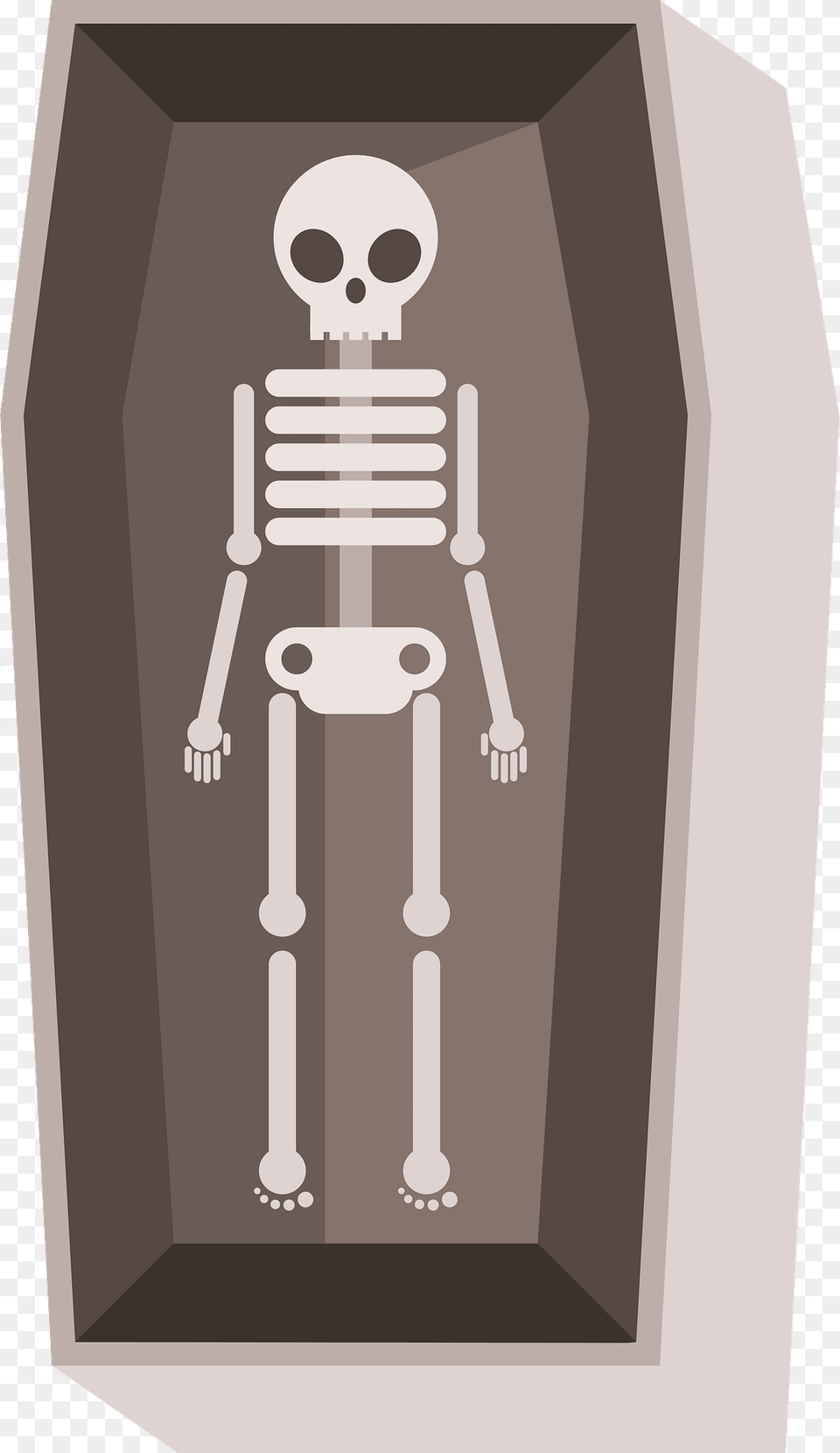 Skeleton In A Coffin Clipart Png