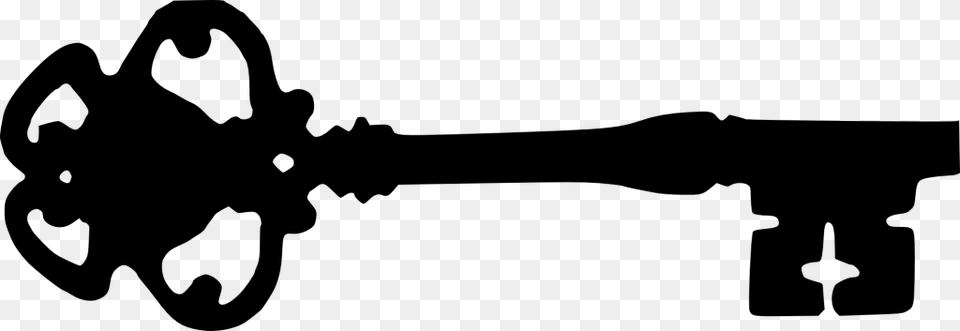 Skeleton Key Silhouettes Skeleton Key, Gray Free Png