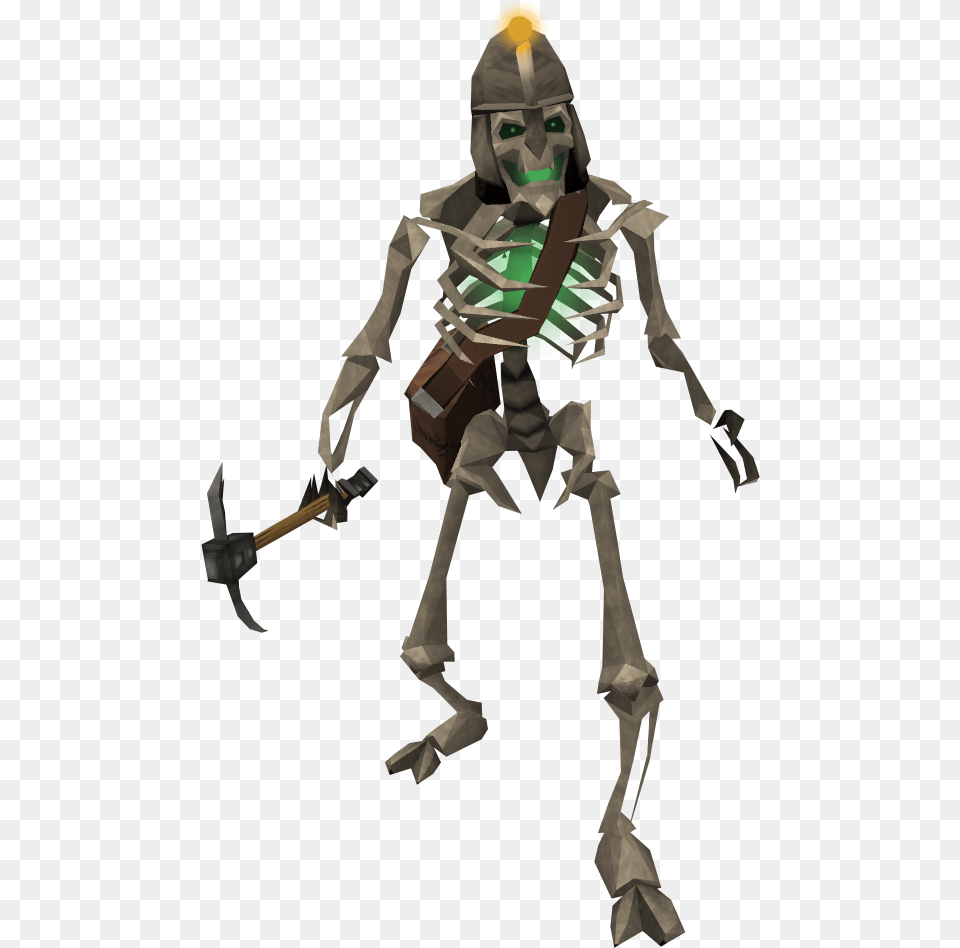 Skeleton Miner, Adult, Male, Man, Person Free Png Download