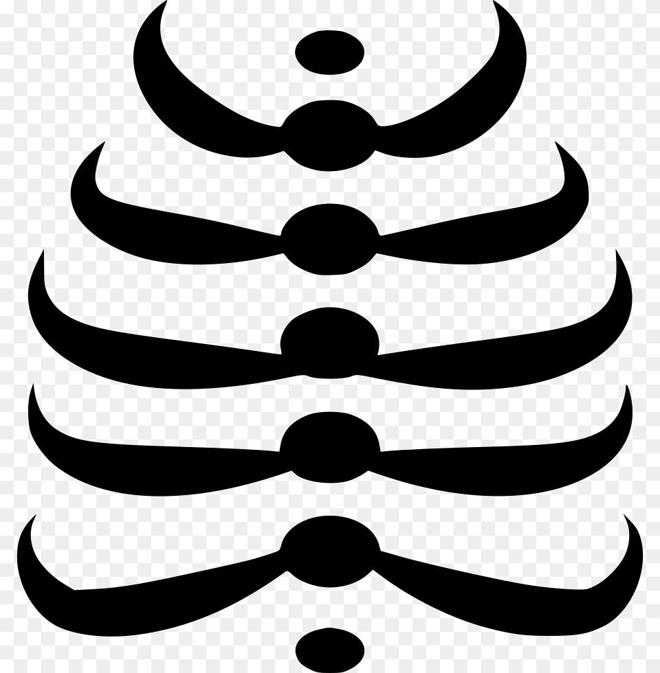 Skeleton Ribs Icon, Stencil, Appliance, Ceiling Fan, Device Png Image