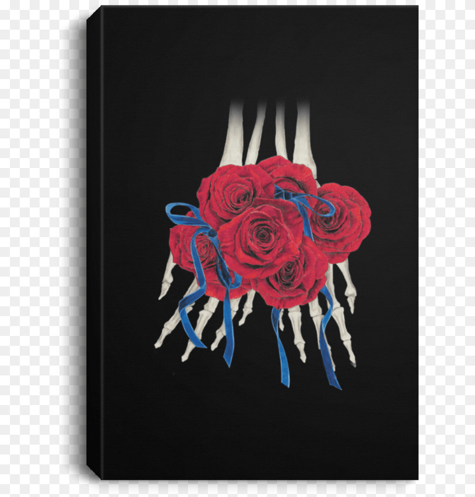 Skeleton Rose Ribbon Portrait Canvas Garden Roses, Art, Plant, Pattern, Graphics Free Png Download