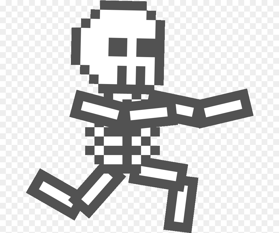 Skeleton Running Spritesheet By Maskedbarista Minecraft Aquamarine, Stencil Free Transparent Png