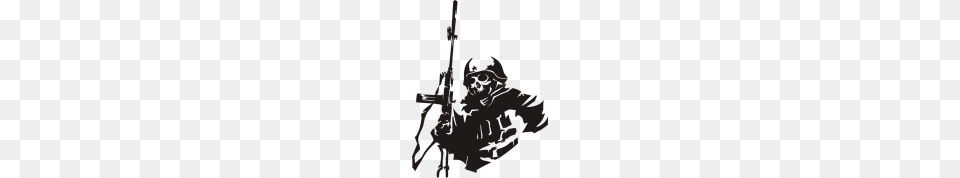 Skeleton Soldier Transparent Images With Cliparts, Firearm, Gun, Rifle, Weapon Png Image