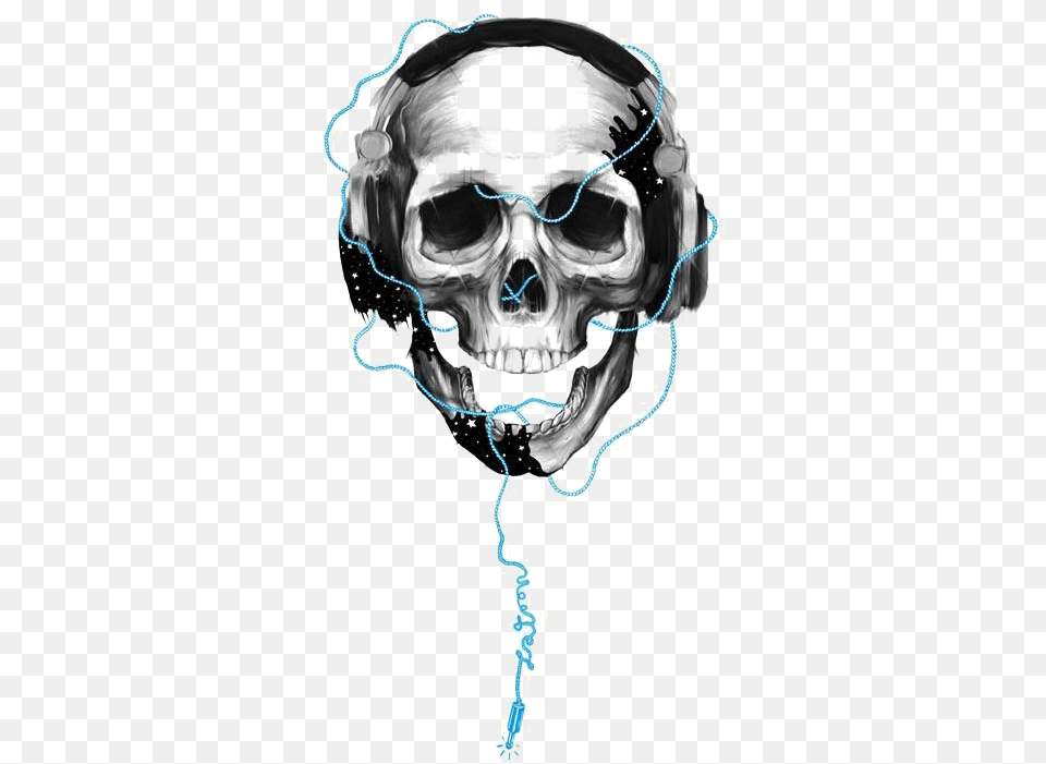 Skeleton Wearing Headphones Download, Adult, Bride, Female, Person Png